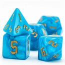 Tritons Favour - 7 Piece Polyhedral Dice Set + Dice Bag - Bea DnD Games