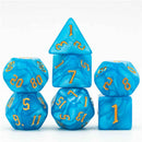 Tritons Favour - 7 Piece Polyhedral Dice Set + Dice Bag - Bea DnD Games