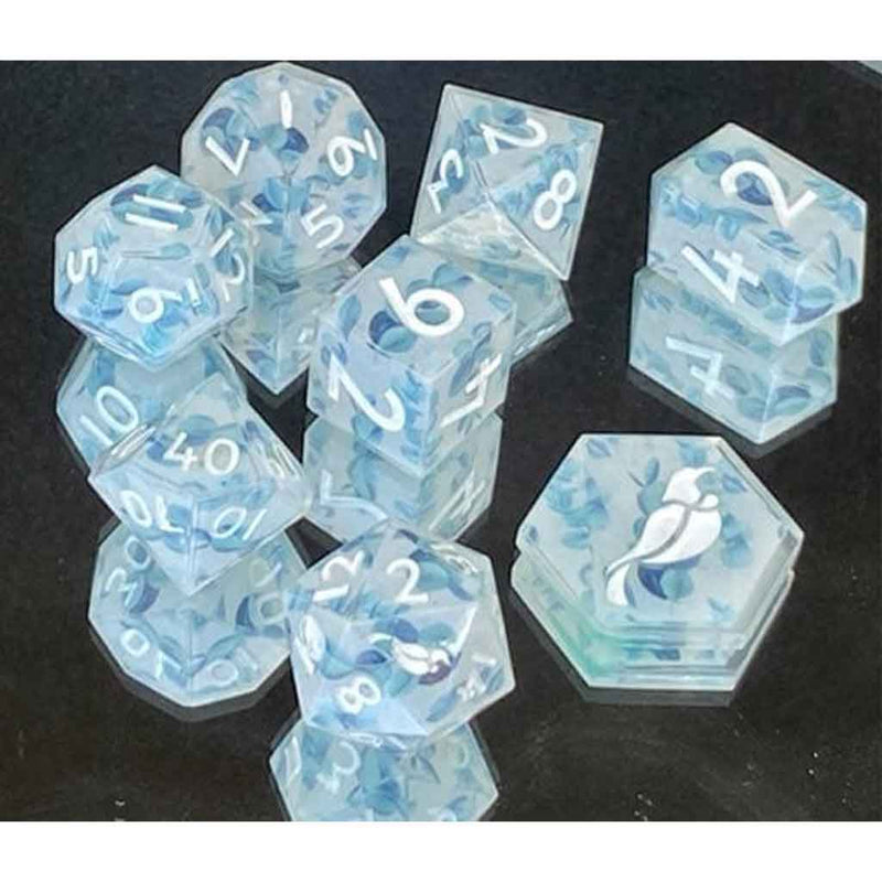 Tucalyptus - New Zealand Made Handcrafted Dice Set by Tui Dice - Bea DnD Games