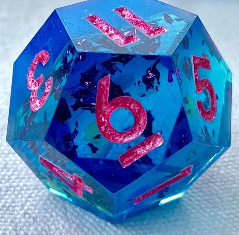 Underwater Party - New Zealand Made Handcrafted Dice Set by Tui Dice - Bea DnD Games