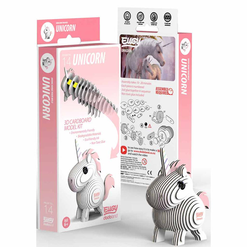 Unicorn 3D Cardboard Model Kit (Designed in New Zealand) by Eugy - Bea DnD Games
