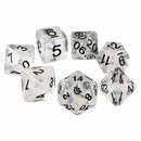 Unicorn Ice 7 Piece Polyhedral Dice Set + Dice Bag - Bea DnD Games