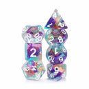 Unknown Land - 7 Piece Polyhedral Dice Set + Dice Bag - Bea DnD Games