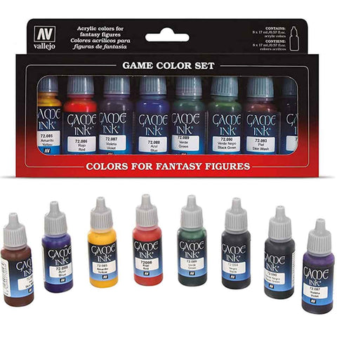 Vallejo Game Colour - Game Ink 8 Colour Set - Bea DnD Games