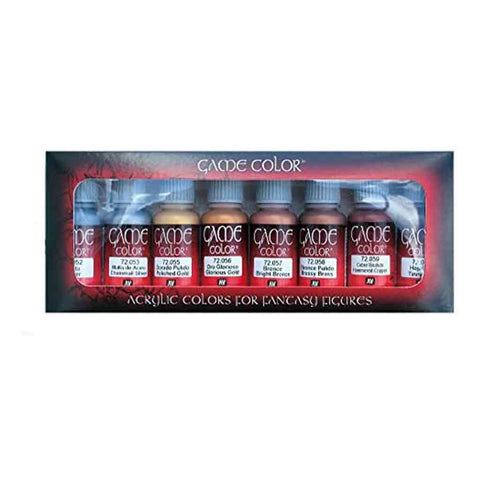 Vallejo Game Colour - Metallic Colours 8 Colour Set - Bea DnD Games