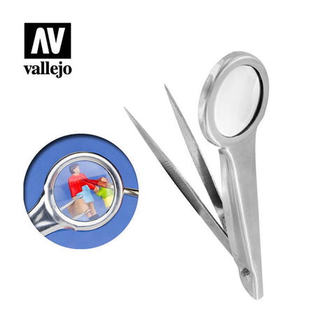 Vallejo Hobby Tools - Magnifier Tweezers - Bea DnD Games
