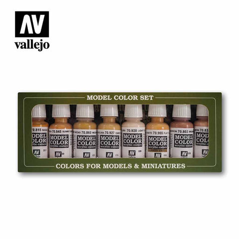 Vallejo Model Colour - Face & Skin Tones 8 Colour Set - Bea DnD Games