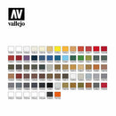 Vallejo Model Colour - set 72 Basic colours + Brushes Plastic Case Set - Bea DnD Games
