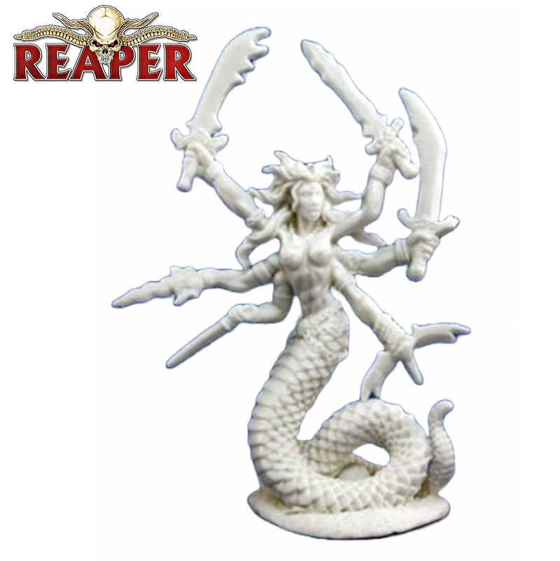Vandorendra, Snake Demon - Dark Heaven Bones Unpainted Miniatures by Reaper Miniatures - Bea DnD Games