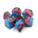 Venom - 7 Piece Polyhedral Dice Set + Dice Bag - Bea DnD Games