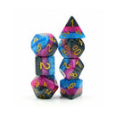 Venom - 7 Piece Polyhedral Dice Set + Dice Bag - Bea DnD Games