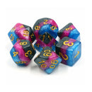 Venom - 7 Piece Polyhedral Dice Set + Dice Bag - Bea DnD Games