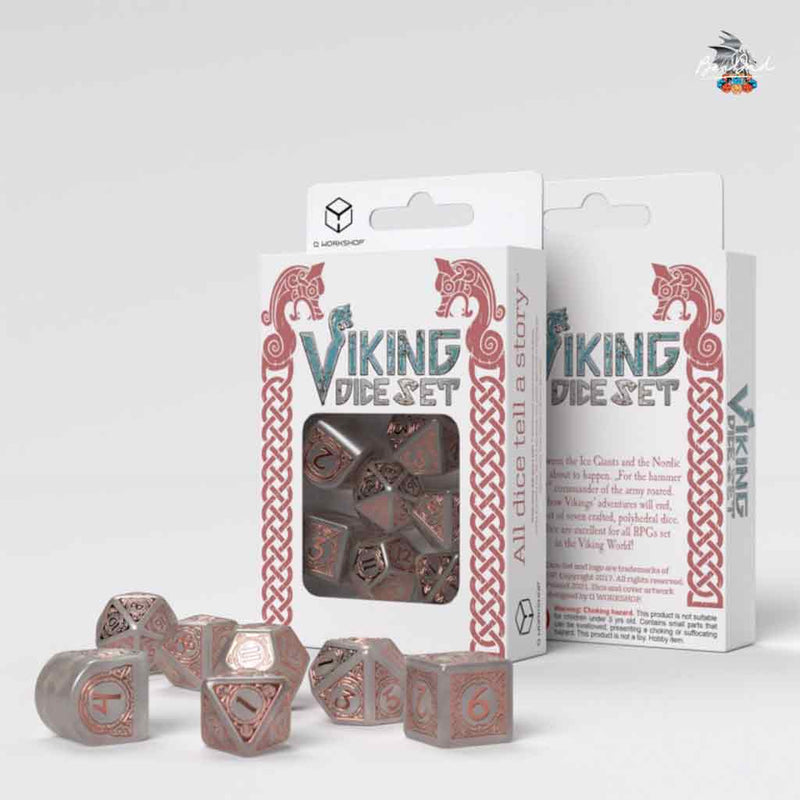 Viking - Niflheim 7pc Polyhedral Dice Set by Q Workshop - Bea DnD Games