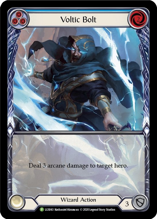 Voltic Bolt (Blue) [LGS043] (Promo) Rainbow Foil - Bea DnD Games
