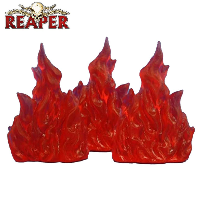 Wall of Fire (3) - Dark Heaven Bones Unpainted Miniatures by Reaper Miniatures - Bea DnD Games