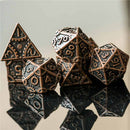 Warforged Ranger 7 Piece Metal Polyhedral Dice Set & Dice Case - Bea DnD Games