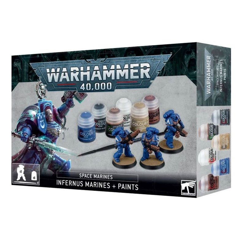 Warhammer 40,000 Infernus Marines & Paints Set - Bea DnD Games