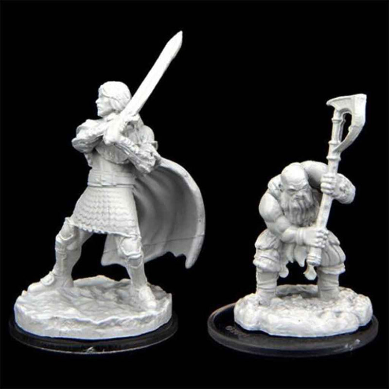 Westruun MIlitia Swordsman & Kraghammer Axeman Critical Role Unpainted Miniatures - Bea DnD Games