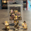 'What A Hoot' - 7 Piece Polyhedral Dice Set + Dice Bag - Bea DnD Games