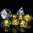 Which Came First? - 8 Piece Polyhedral Dice Set + Dice Bag - Bea DnD Games