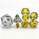 Which Came First? - 8 Piece Polyhedral Dice Set + Dice Bag - Bea DnD Games