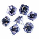 'Witch Glass' Handcrafted Glass Dice Set & Dice Case - Bea DnD Games