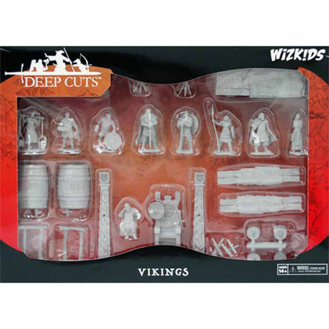 WizKids Deep Cuts Unpainted Miniatures Vikings - Bea DnD Games