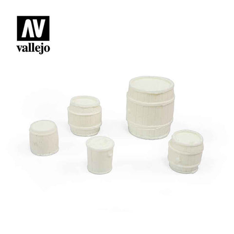 Wooden Barrels - Vallejo Scenic Accessories - Bea DnD Games