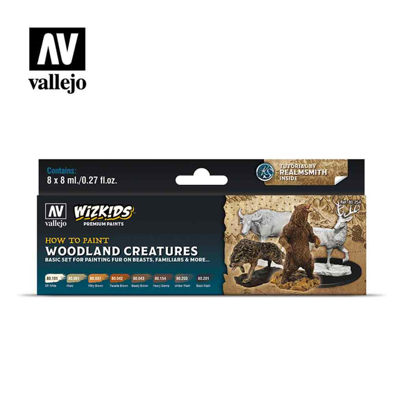 Woodland Creatures Wizkids Premium Paint Set by Vallejo - Bea DnD Games