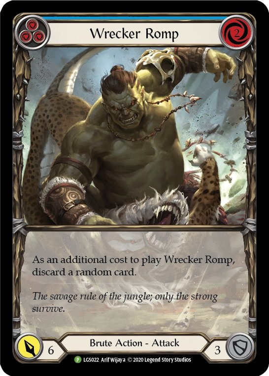 Wrecker Romp (Blue) [LGS022] (Promo) Rainbow Foil - Bea DnD Games