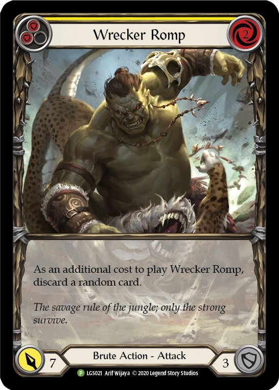 Wrecker Romp (Yellow) [LGS021] (Promo) Rainbow Foil - Bea DnD Games
