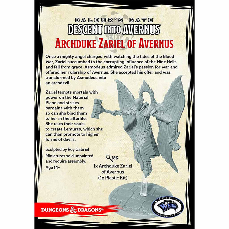 Zariel - Baldurs Gate Descent into Avernus - D&D Collectors Series Unpainted Miniatures - Bea DnD Games
